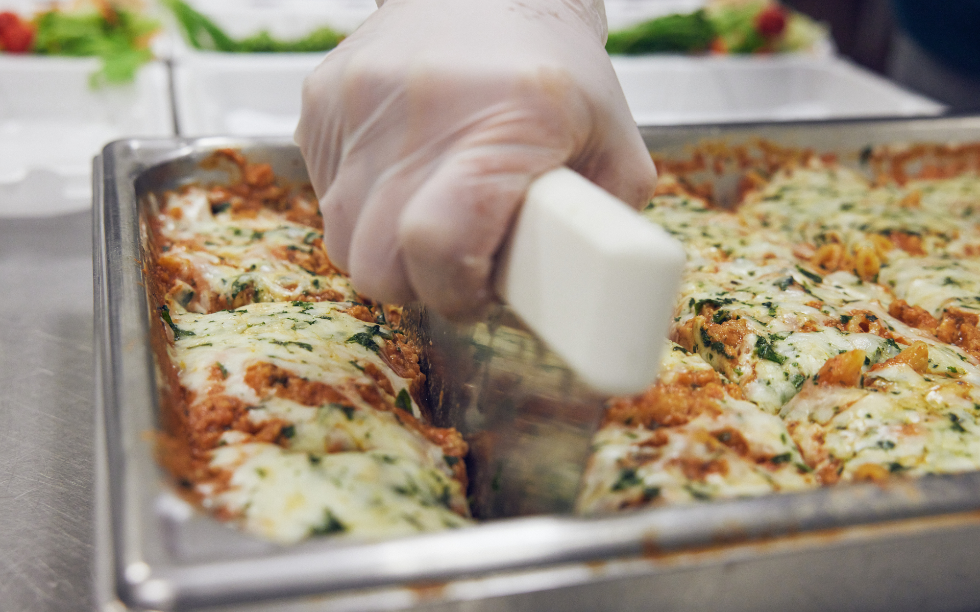 Lasagna on the lunch line