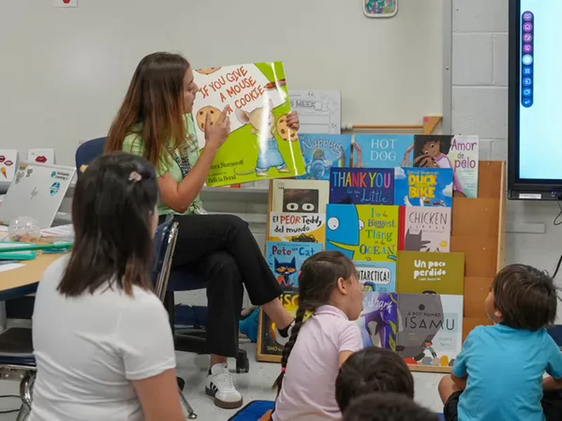 teacher in classroom