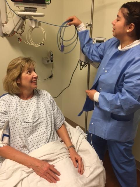 Monica in preceptorship and later hired as a pre-anesthesia nurse at Sentara Northern Virginia Medical Center where she performed preceptorship