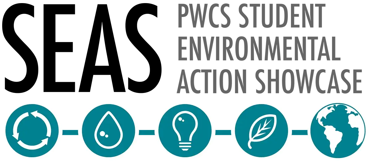 Student Environmental Action Showcase Logo with five sustainable icons