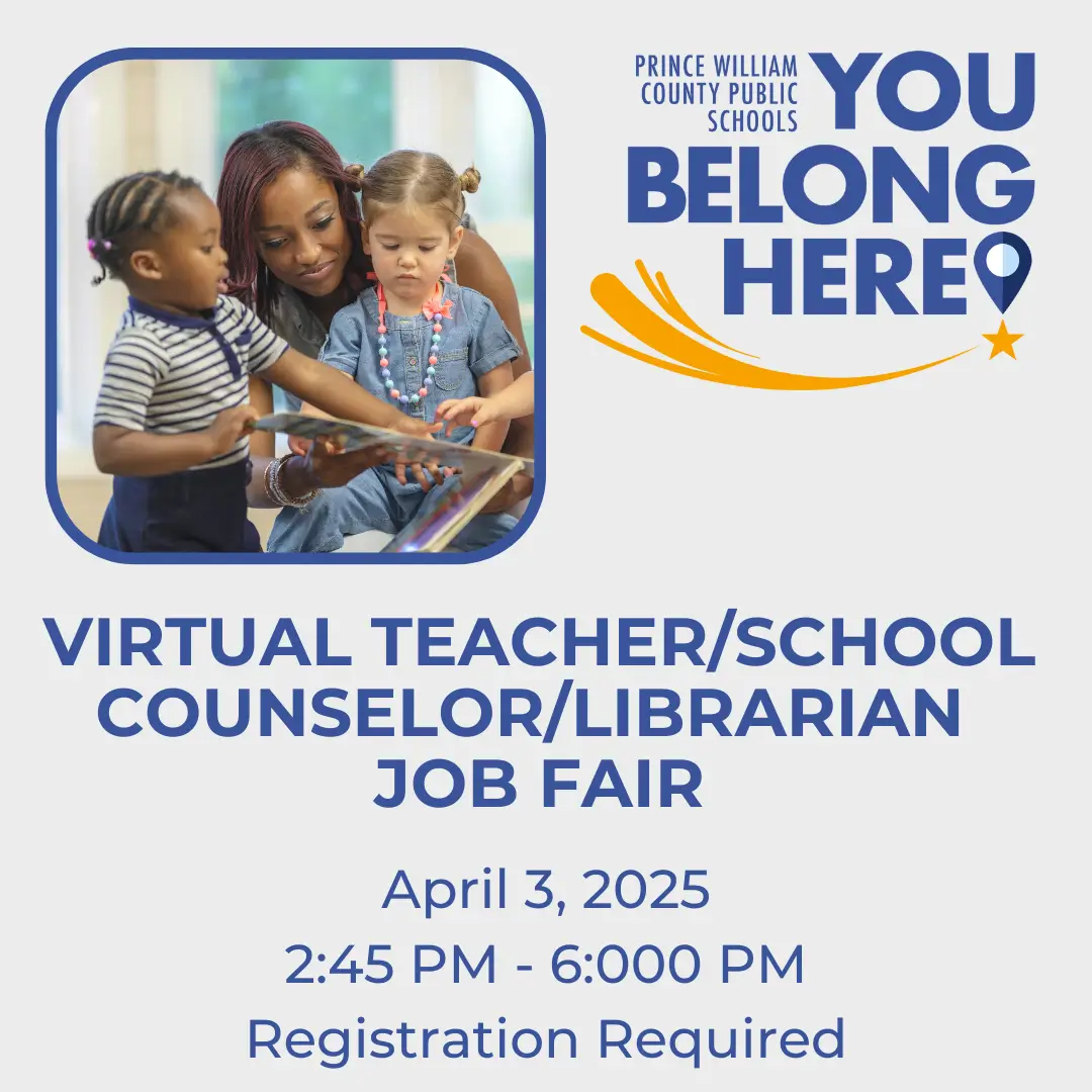 Flyer for April 2025 Virtual Instructional Job Fair
