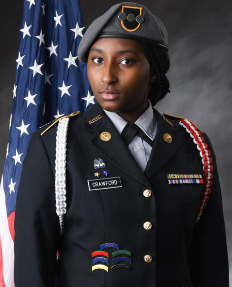 Bailey Crawford-senior at Forest Park High School-pictured in her ROTC uniform