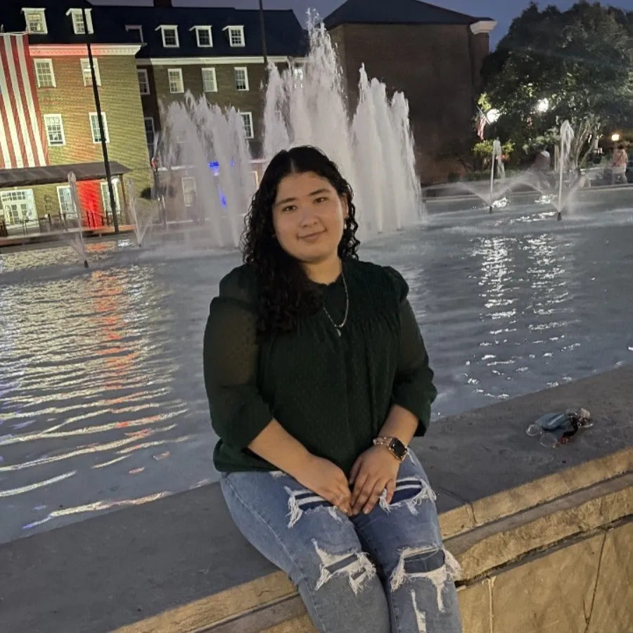 Photo of Potomac High School student in front of water