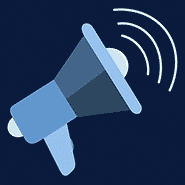 image of a megaphone gif pulsating