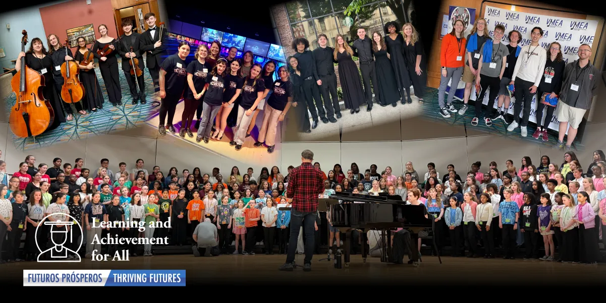 Graphic showcasing several students mentioned in story.
