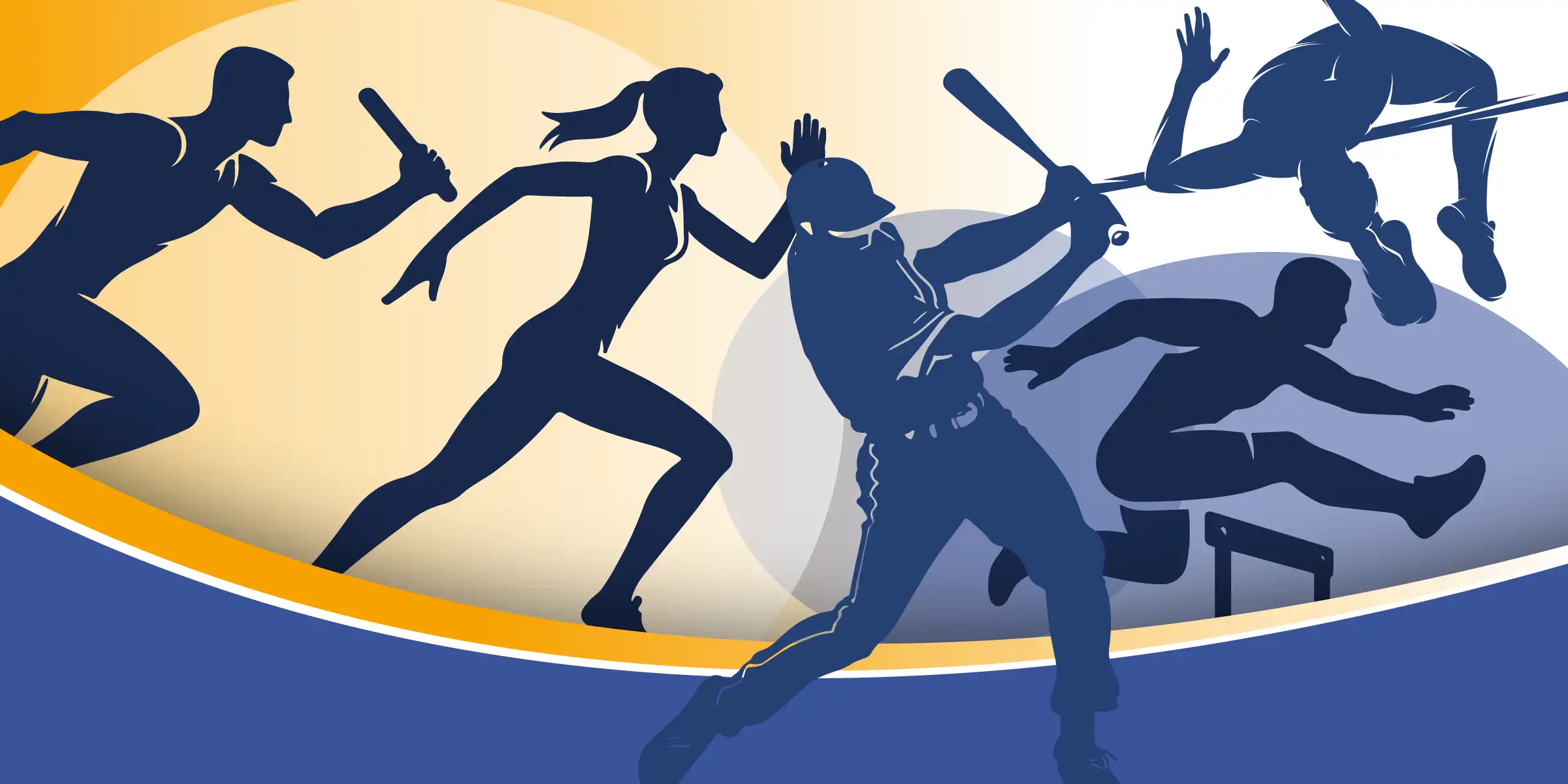Graphic of sports figures