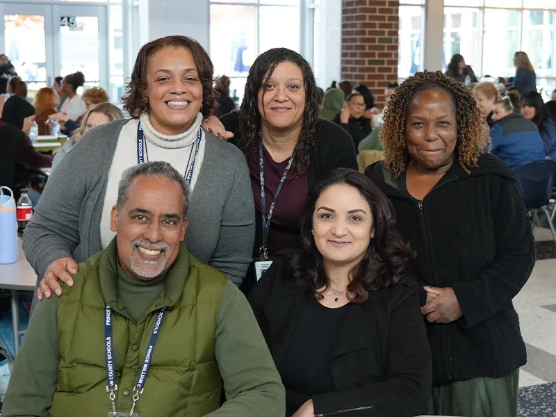 Group of PWCS staff pose for a photo at the 2025 Classified Professional Development Conference