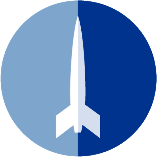 Mission icon Mission icon -- icon is a circle with a rocket