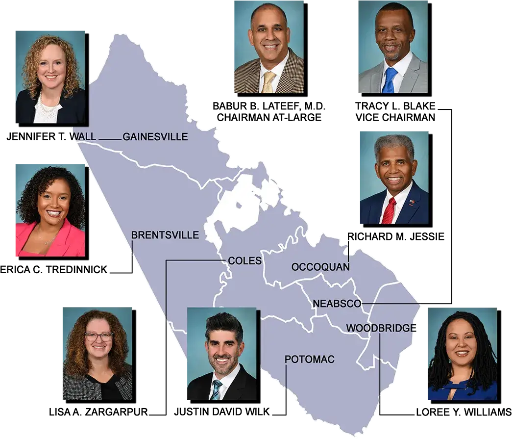 Map of School Board Members
