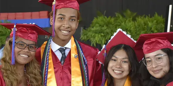 Group photo of Gar-Field High School graduates