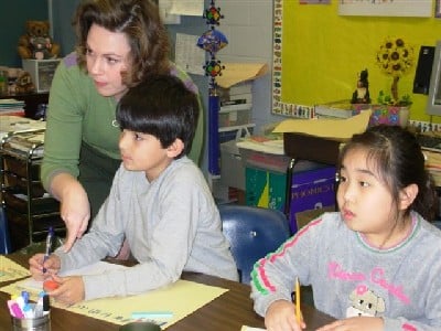 Students in a classroom