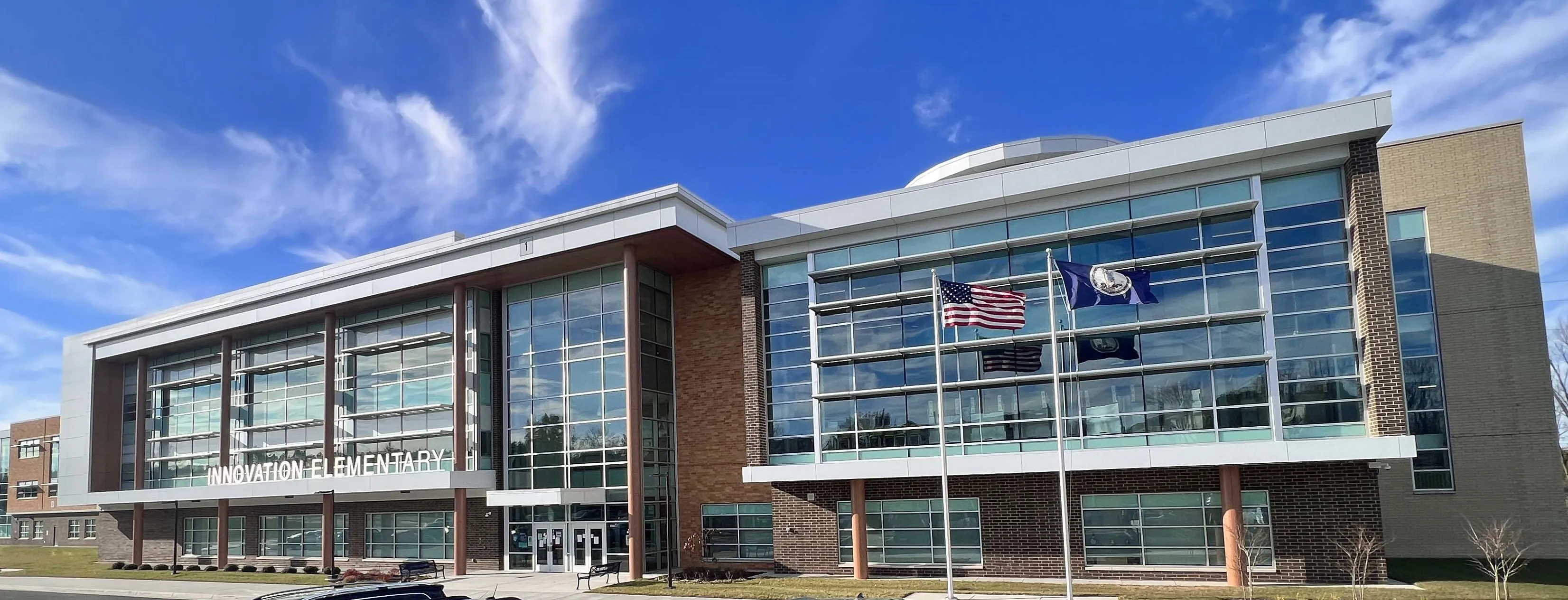 Innovation elementary school exterior main entry