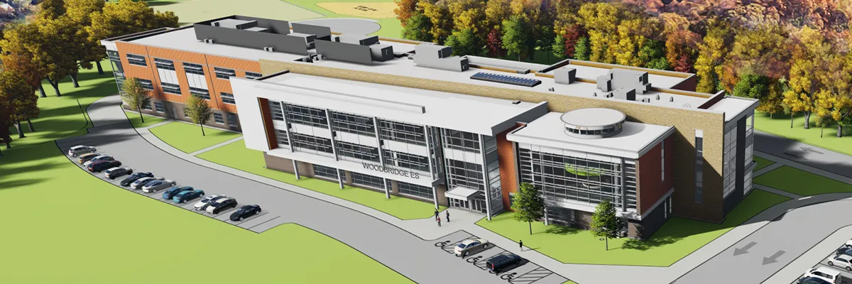 Architectural rendering of Woodbridge Elementary School