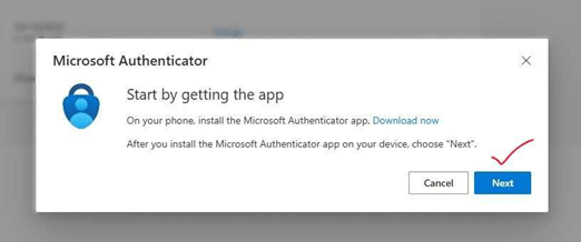 Screenshot of the Microsoft Authenticator confirmation screen
