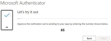 Screenshot of the confirmation code on the website