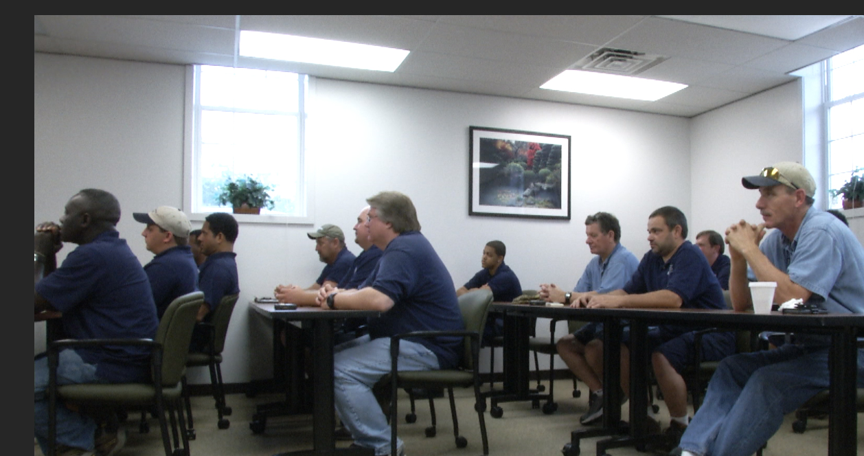 Supply services staff in a classroom training session