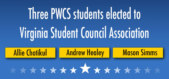 VSCA officers-elect , Mason Simms, Andrew Healey, Allie Chotikul