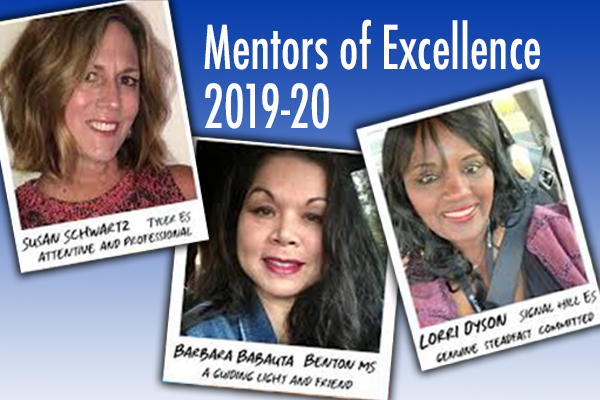 Educators being recognized as mentors of excellence