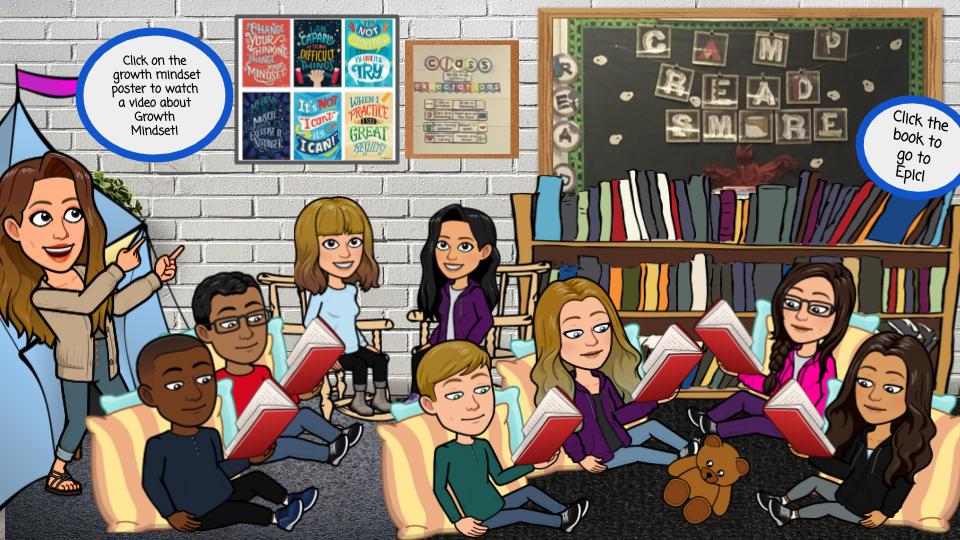 Bitmoji virtual classroom at Montclair Elementary