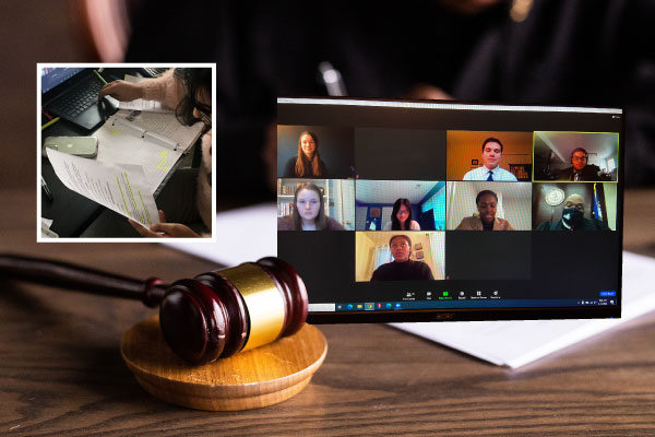 Patriot HS students in virtual mock trial