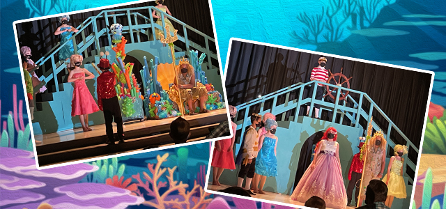 Students performing in Disney's The Little Mermaid Jr.
