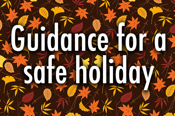 Fall leaves. Guidance for a safe holiday
