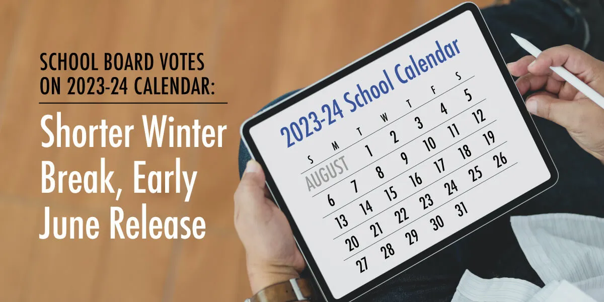 School Board Votes on 2023-24 Calendar