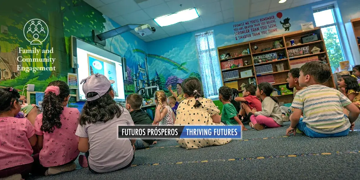 Students sitting down for library night