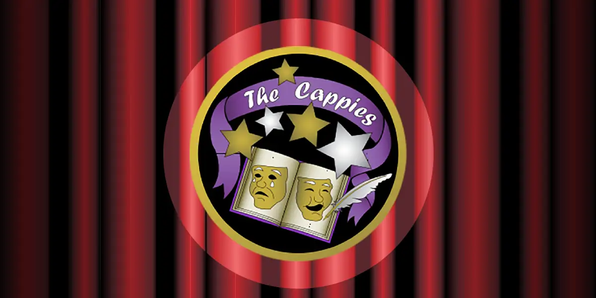 Cappie Award Logo over a curtain backdrop