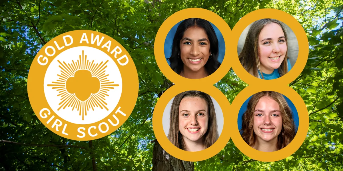 Photo of four PWCS graduates who won a Gold Award 