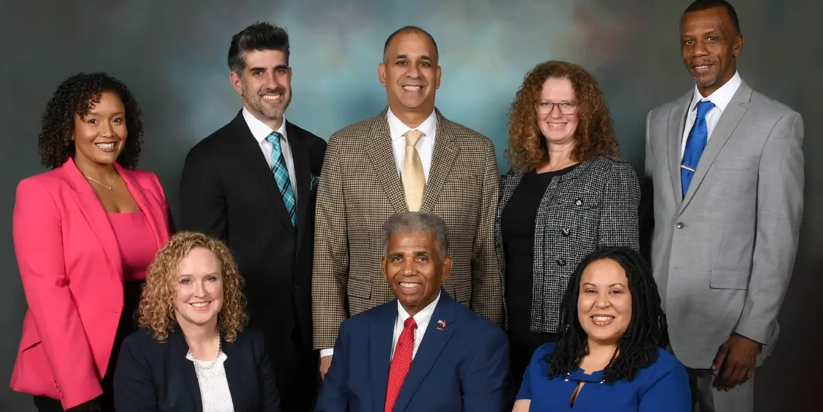 A group photo of the School Board members