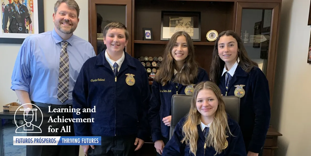 FFA students from Brentsville District High School