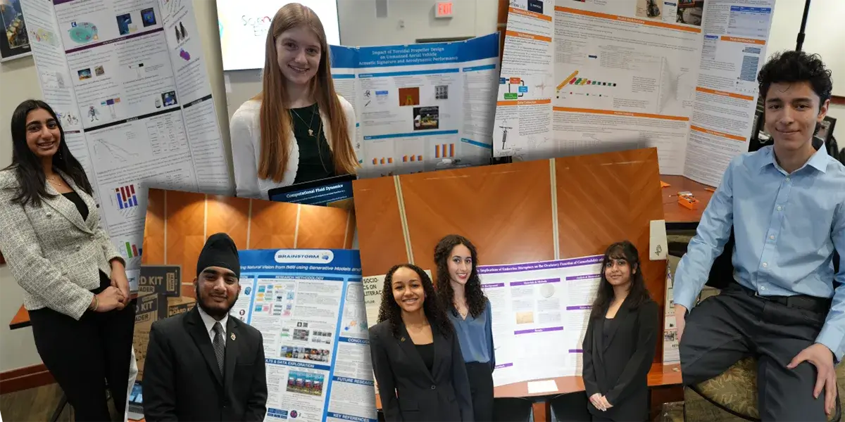 Grand prize winners of the Prince William-Manassas Regional Science and Engineering Fair