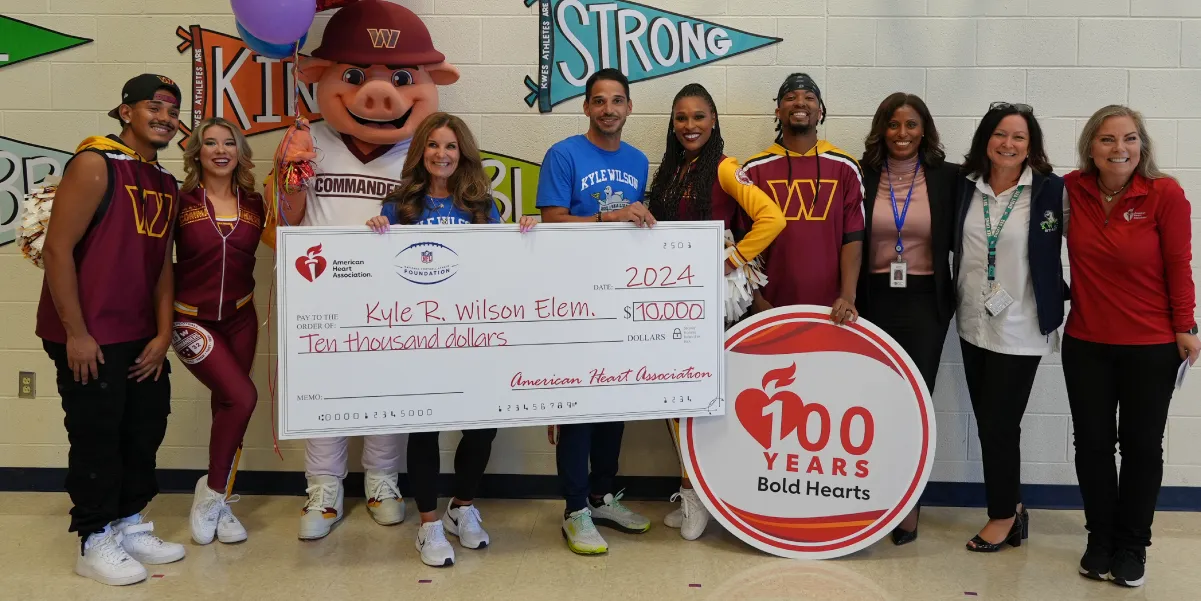 Kyle Wilson Kids Heart Challenge award