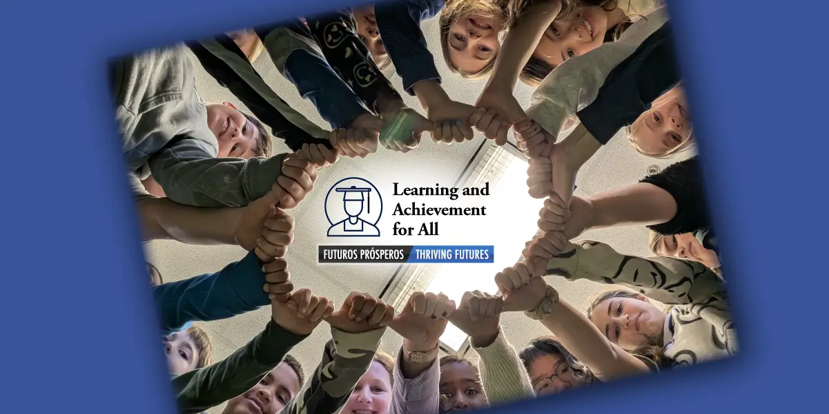 Graphic showing Buckland Mills students.