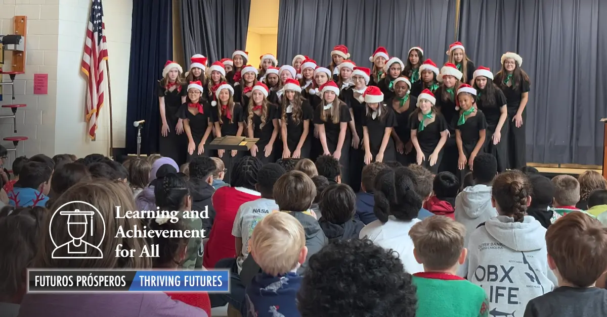 Marsteller choir students perform at elementary schools