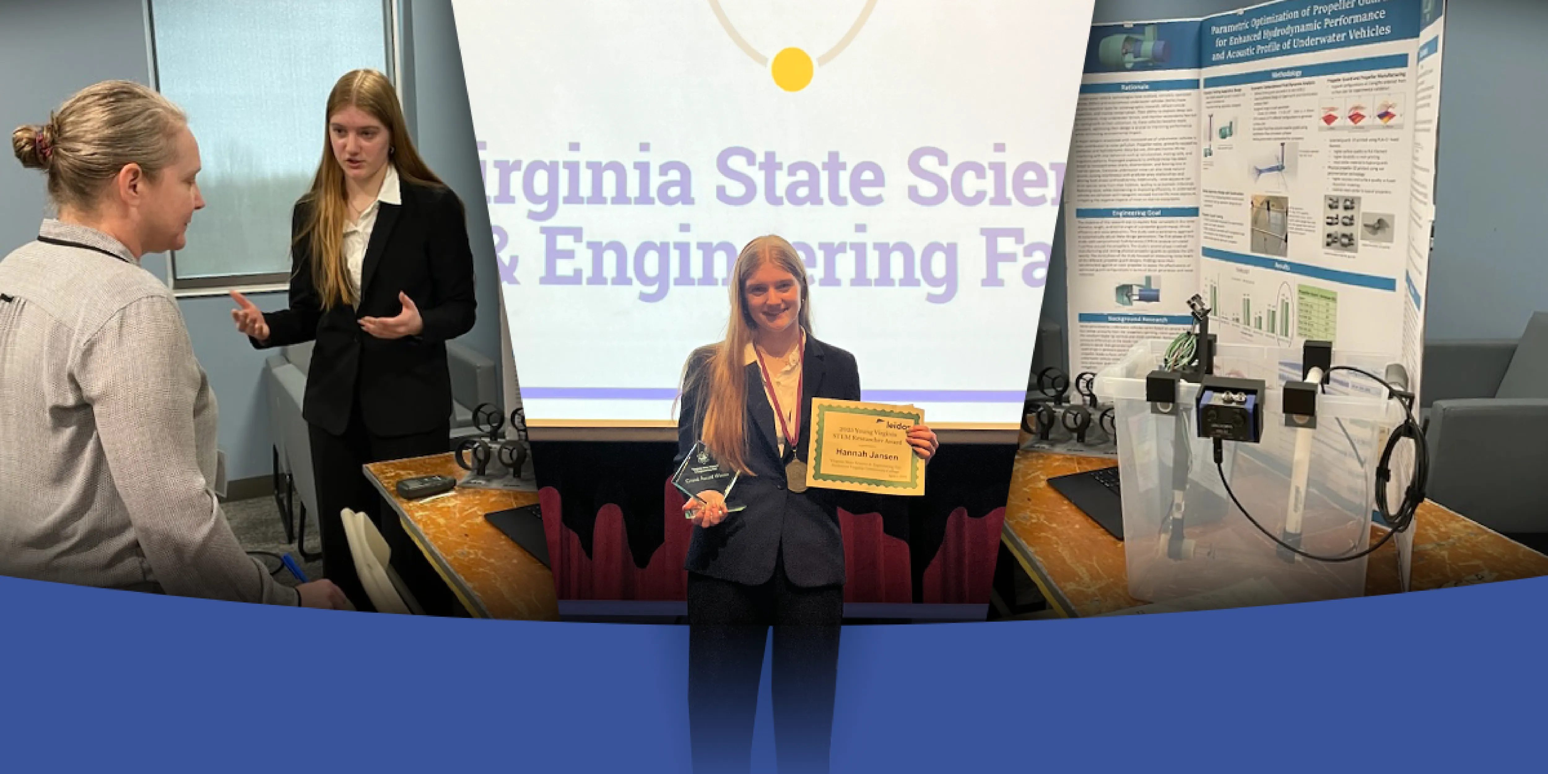 PWCS senior leads the way with grand prize award at Virginia State Science and Engineering Fair, several others earn recognition
