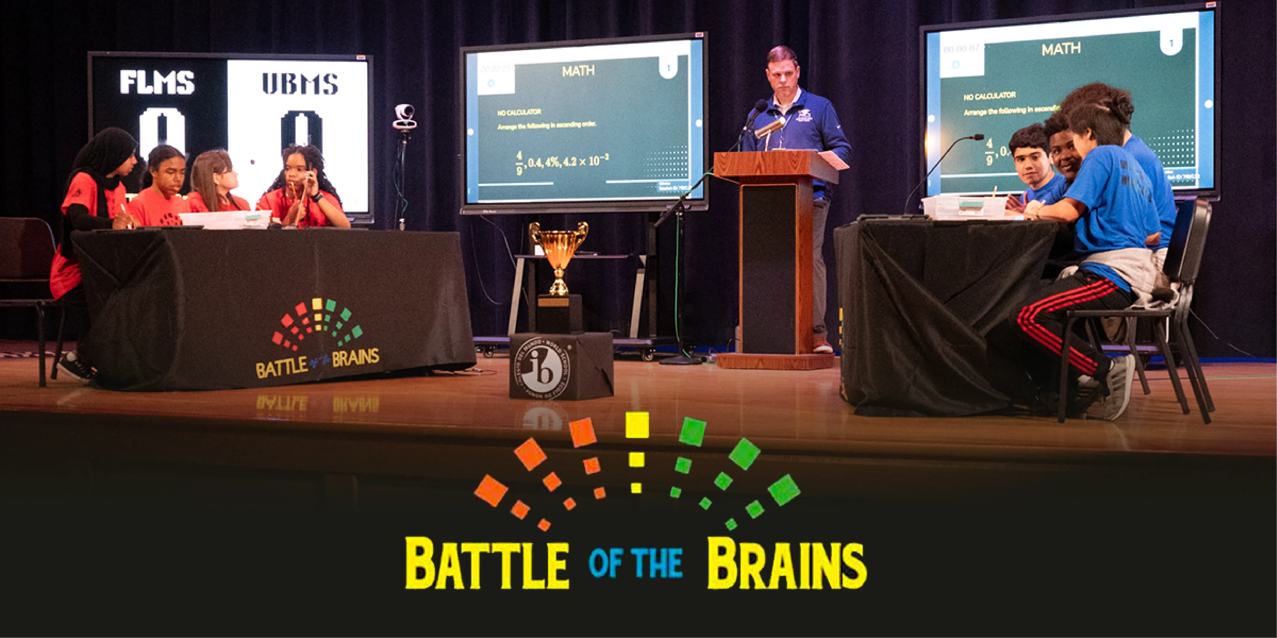 Photo of students participating in Battle of the Brains 