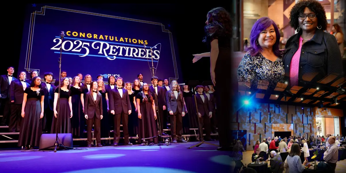 Collage of photos from the PWCS’ 2025 Retiree Ceremony