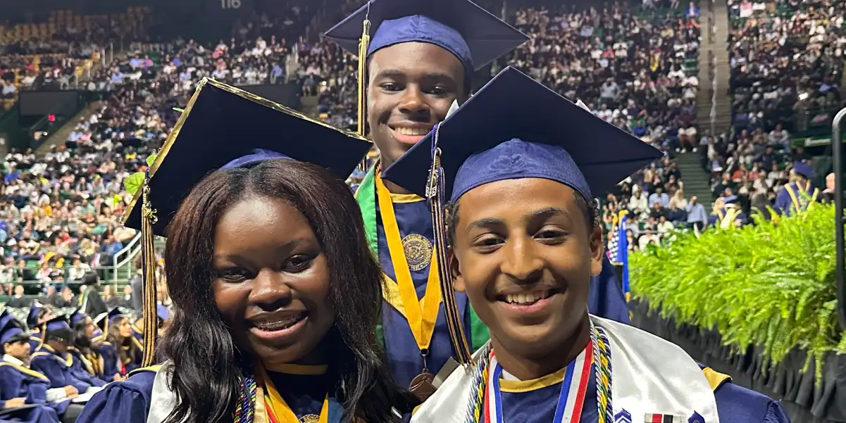 Students from the Class of 2025 at their graduation