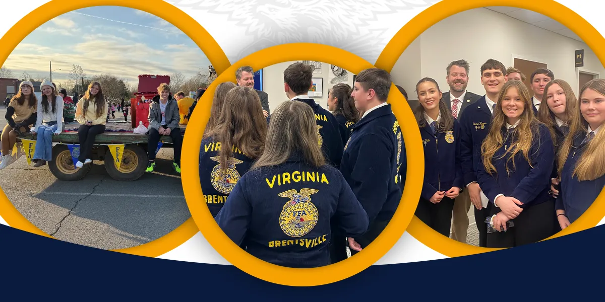 Brentsville FFA students at various events 