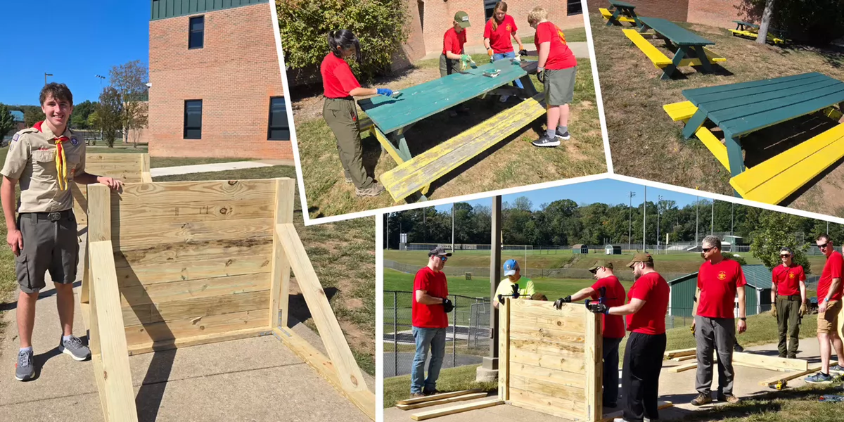 Woodbridge High School JROTC leader builds training course