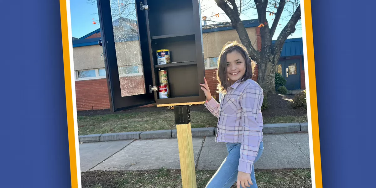 Shelves of support: How a fifth-grade student at Marumsco Hills Elementary School turned compassion into action