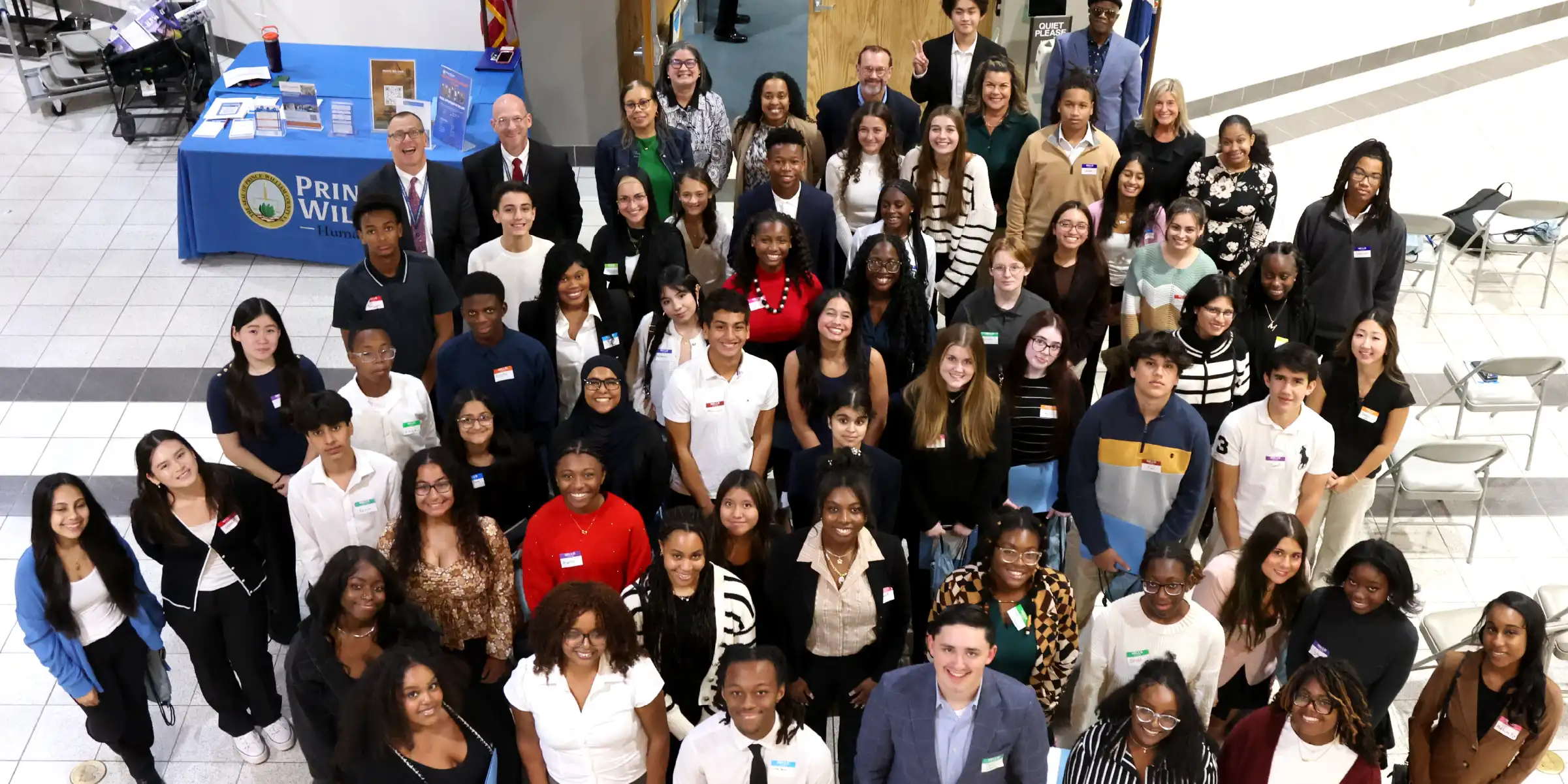 Group of students smiling