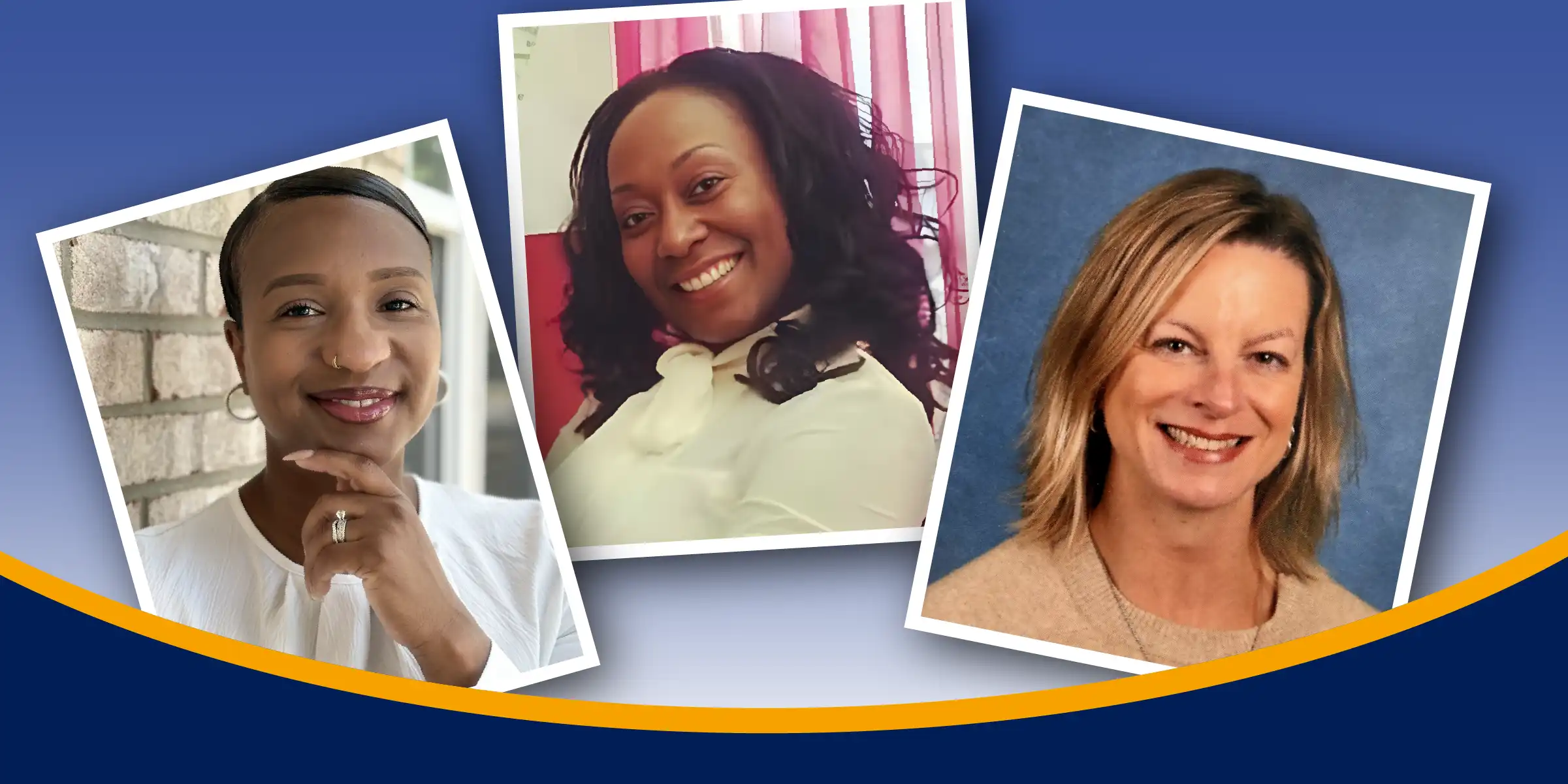 collage of 3 school social workers, featured in the story
