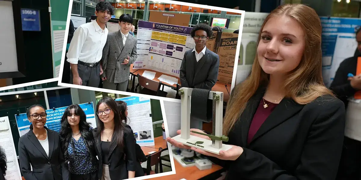 Collage of photos from the 2026 Prince William-Manassas Regional Science and Engineering Fair