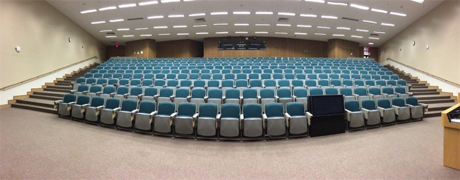 An empty lecture hall