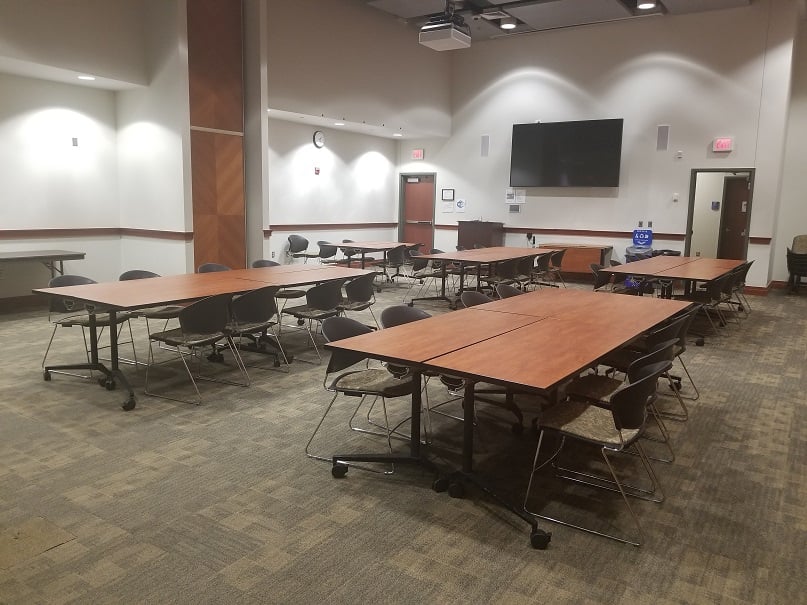 Conference Rooms 1101A&B with the divider separating both areas open