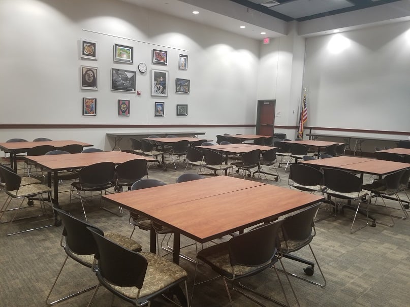 Conference Room 1101 with tables and chairs