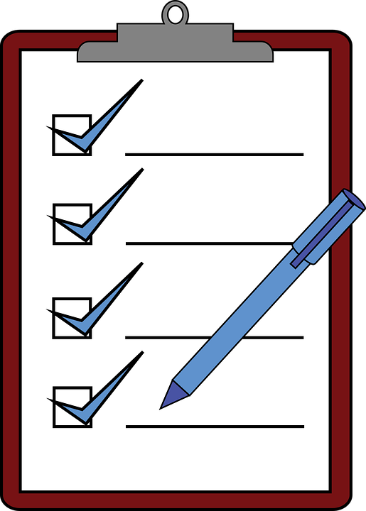 Illustration of a clipboard with checklist